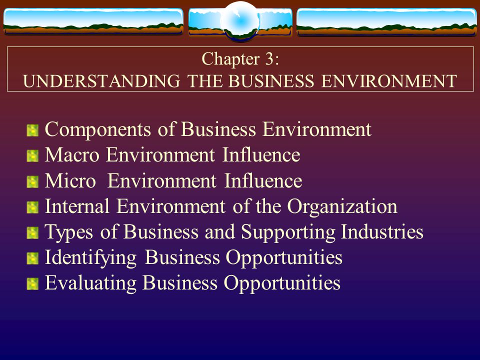 components of business environment pdf